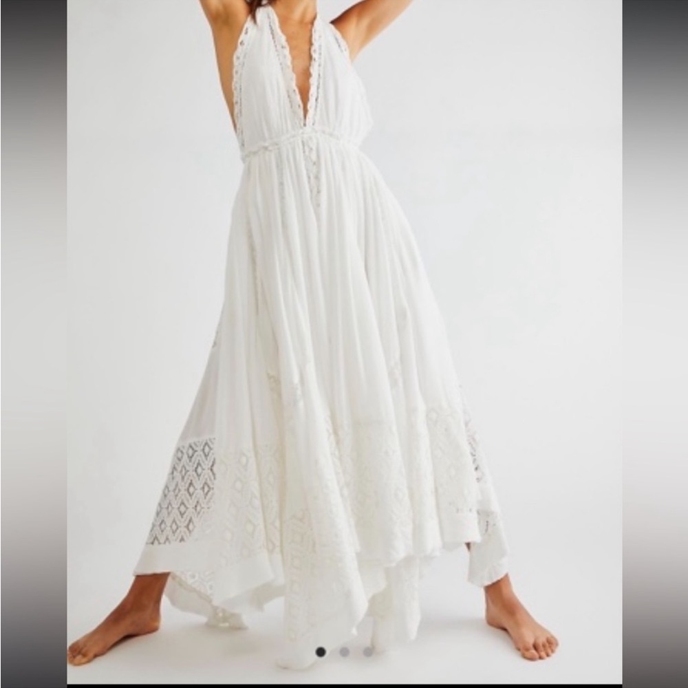 FREE PEOPLE - Norina Maxi Dress in Ivory (SIZE: X-SMALL)